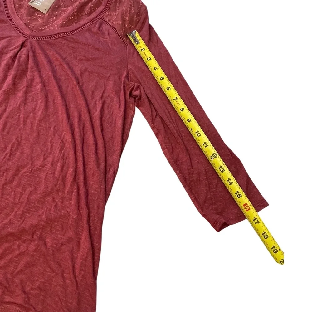 Anthropologie Dolan Left‎ Coast Womens V-Neck 3/4 Sleeve Maisy Top Womens Large